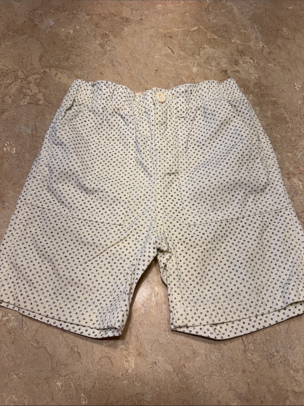 Tea Girls White Patterned Cotton Shorts